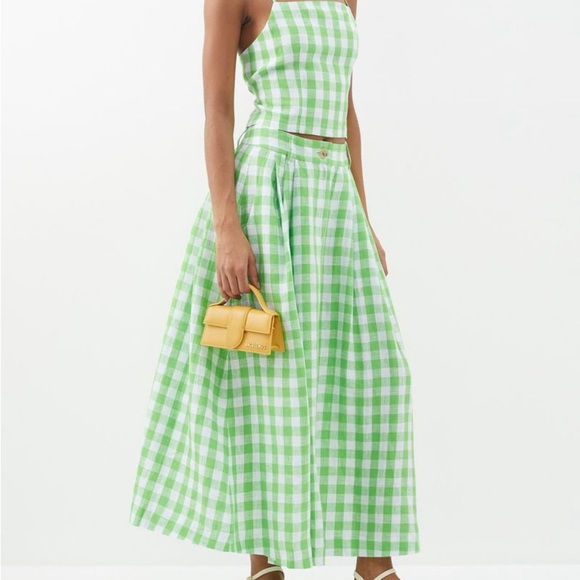 MARA HOFFMAN
Carrie Square-Neck Gingham Hemp Top - Picture 3 of 8